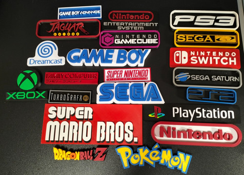 Insegna logo console retrò