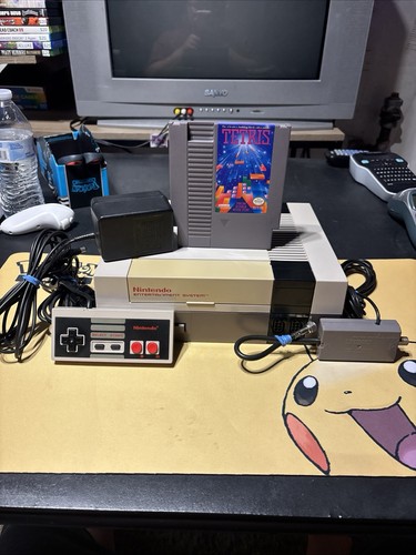 Nintendo nes grigio con cavi - con,